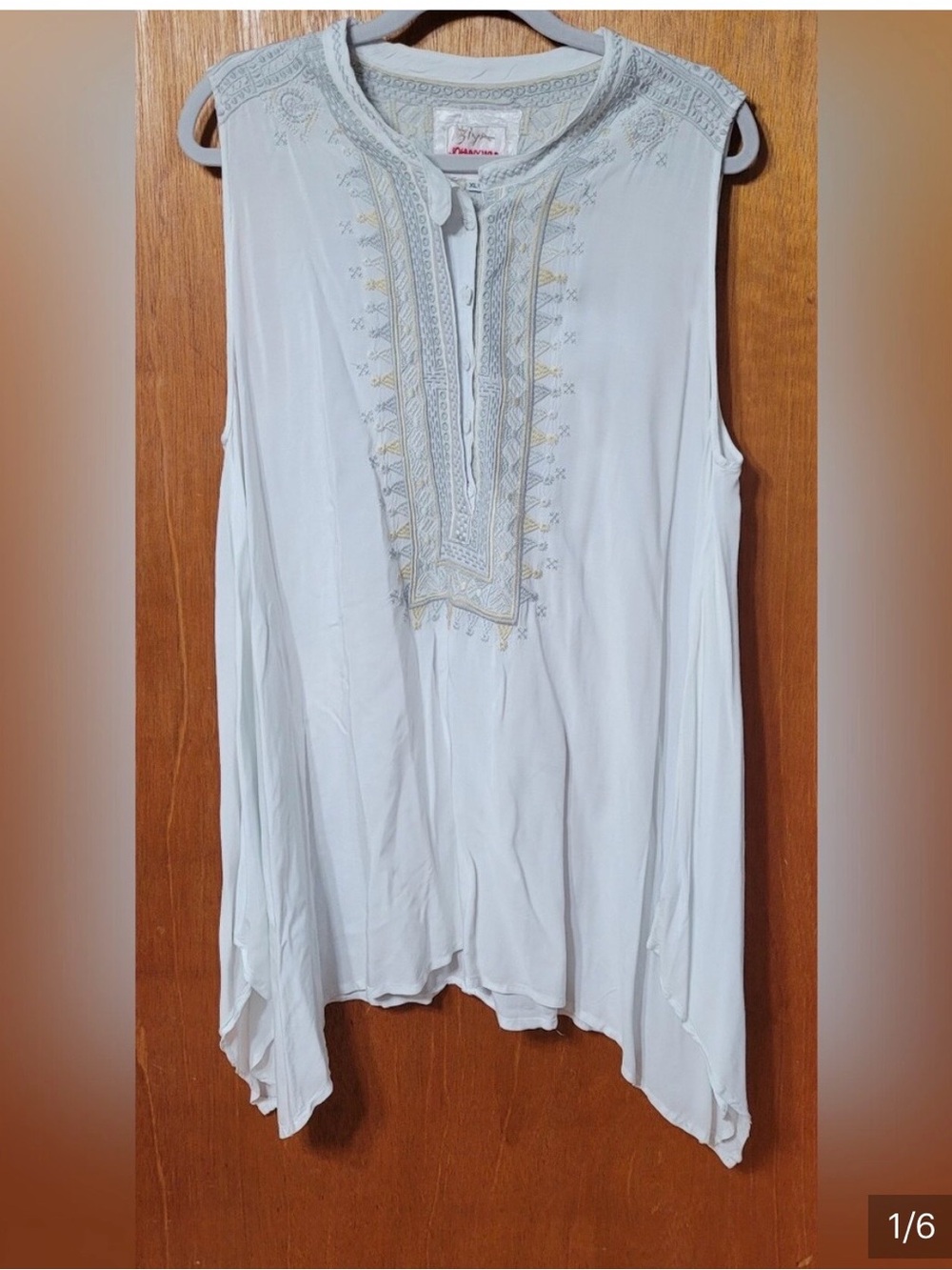 Biya Johnny Was Sleeveless Tunic Top Size XL (1271)